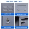 VYNXARIA 18-Door 72"H Metal Lockers with Lock for Employees, Storage Cabinet for Home, Gym, Office, School, Garage - Easy Assembly, Gray - 4 of 4