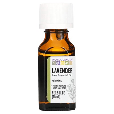 Aura Cacia Pure Essential Oil, Lavender, 0.5 Fl Oz (15 Ml) : Target