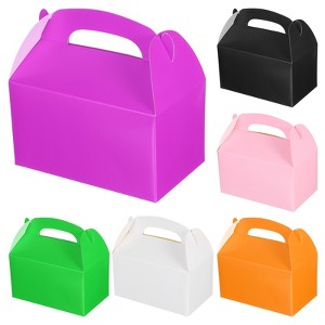 Unique Bargains Sturdy Structure Storage Gift Wrap Boxes with Handles 24 Pcs - 1 of 4