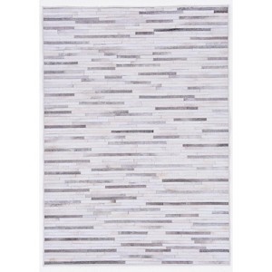 HomeStock Laredo Tanner Grey & Ivory 3x5, Transitional, Woven with Digital Heat Transferred Printing - 1 of 4