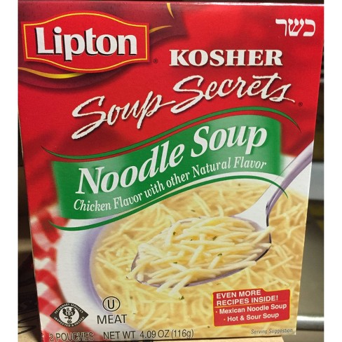 Lipton Kosher Noodle Soup 4 09oz Target