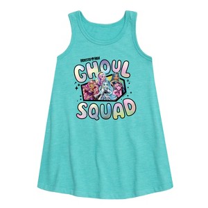Girls' - Monster High - Ghoul Squad Graphic Sleeveless Aline Dress - 1 of 3