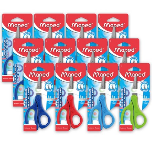 Maped® Essential 5 Kid Scissors, Pointed Tip, Pack Of 12 : Target