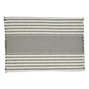 Saro Lifestyle Cotton Placemats With Stripe Design (Set of 4) - 1 of 4