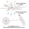 BestParts 60" Ceiling Fan with Integrated LED - 6 Speeds, 3 Color Temperatures, White - 2 of 4