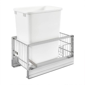 Rev-A-Shelf 5349 Series Double Pull-Out Cabinet Waste Container Trash Can with Soft Close - 1 of 4