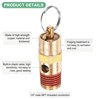 Unique Bargains Brass Automatic Safety Control Threaded Air Compressor Pressure Release Valve 4 Pcs - 2 of 4