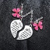 2PCs Big Sister Little Sister Heart Matching Pendant Necklace Gifts From Sister Christmas Birthday Gifts Butterfly Big Sister Necklace Big Sister - 3 of 3