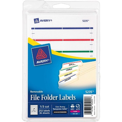Avery Laser/Inkjet File Folder Labels 3 1/2 x 05235