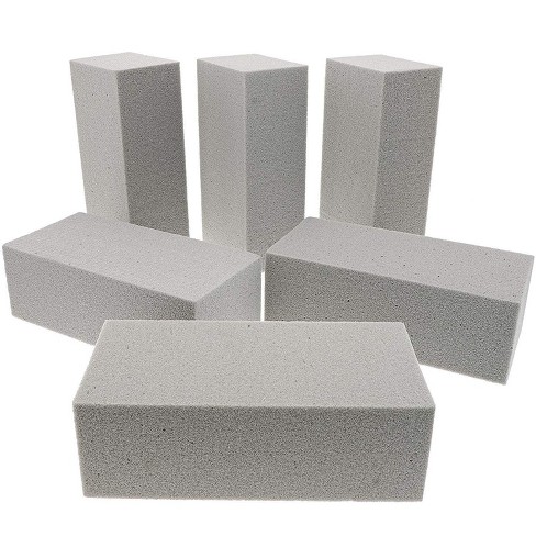 Bright Creations Dry Floral Foam Blocks For Artificial Flower Arrangements 9 X 4 2 X 3 In Gray 6 Pack Target