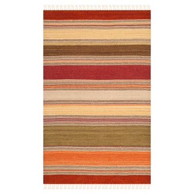 Striped Kilim Rug - Green - (2'6"x4') - Safavieh