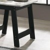 Syemin End Tables Rectangular Side Table, Marble Top Coffee Table, Side Table Home Accent Table, Night Stands Sofa Side Table, Black, 15"*19"*19" - 4 of 4