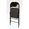 Deluxe Fabric Padded Folding Chair, Black - 2 of 3