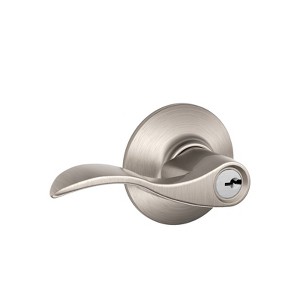 Schlage Accent Satin Nickel Entry Lockset 1-3/4 in. - 1 of 1