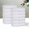 Smart Twist Viscose Cotton Blend Medium Weight Solid Thick Border Towel Set by Blue Nile Mills - 2 of 4