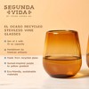 Twine Living El Ocaso Stemless Wine Glasses, Recycled Drinking Glass, Sunset Inspired Yellow and Purple Gradient, 13 oz, Set of 2 - 2 of 4