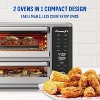 PowerXL SmartSynx Dual Door Oven, 8 Quick-Touch Cooking Presets including Air Fry, Toast, Bake & Broil, Large Capacity, Cooks 2 Foods Simultaneously. - 2 of 4