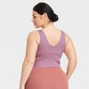 Women's Flex Light Support V-Neck Cropped Sports Bra - All In Motion™ - 2 of 3