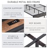 CAVINAS Queen Size Bed Frame with Storage Headboard, Charging Station and LED Lights, Upholstered Platform Bed -Noise Free, Dark Gray - 4 of 4