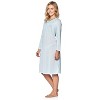 Casual Nights Women's Long Sleeve Pointelle Embroidered/Square Neck Nighgown - 2 of 4
