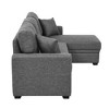 84'' L-Shaped Sectional Sofas Upholstered Sleeper Sofa with Storage Under Chaise and Reversible L/R - 4 of 4