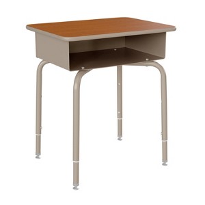 Emma and Oliver Student Desk with Open Front Metal Book Box - School Desk - 1 of 4