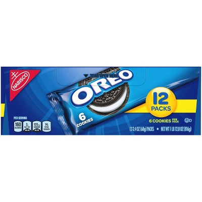 OREO Chocolate Sandwich Cookies - Snack Packs - 2.4oz / 12ct