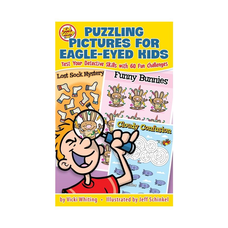 Puzzling Pictures for Eagle-Eyed Kids - by  Vicki Whiting (Paperback), 1 of 2