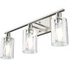 Tangkula Bathroom Vanity Light Modern Wall 3-Light  Sconce Fixtures W/ Clear Glass Shade - 3 of 4