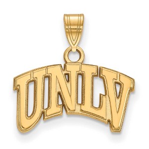 Black Bow Jewelry 10k Yellow Gold Nevada Las Vegas Runnin Rebels NCAA Small Pendant - 1 of 3