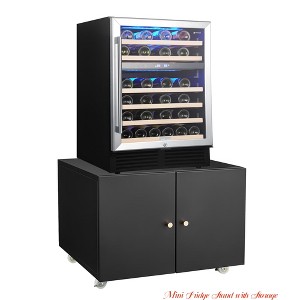 Printer Stand w/Storage, Mobile Printer Cabinet for Home Office, Metal Table for Printers w/ Storage - 1 of 4