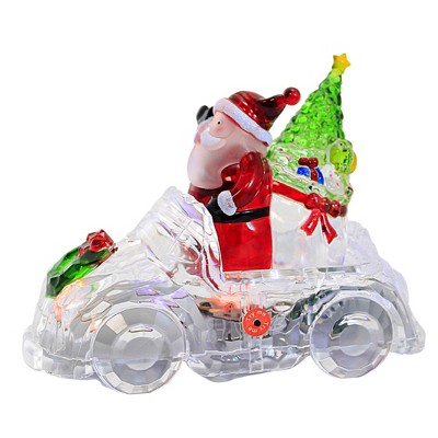 6.75 In Musical Led Car Musical Lighted Figurines