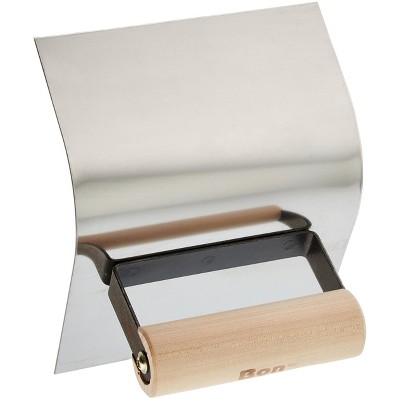 Bon Tool 12-413 Curb Tool - 6-inch X 5-inch - 2-inch Radius Wood Handle