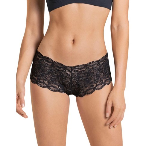 Leonisa Hiphugger Style Panty in Modern Lace - Black S