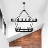 BAOURE 5 Light Black Farmhouse Kitchen Island Lighting Industrial Linear Chandelier for Dining Room - 4 of 4