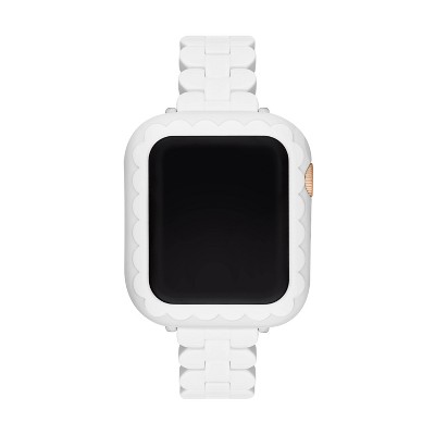 Kate Spade New York Apple Watch 40mm White Acetate Bumper and Bracelet