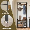 Coat Rack, Hall Tree with Shoe Bench for Entryway, Entryway Bench with Coat Rack, 4-in-1, with 9 Removable Hooks, a Hanging Rod - 4 of 4