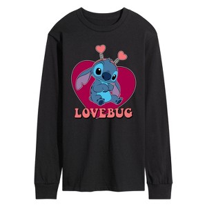 Men's - Lilo and Stitch - Lovebug Stitch Long Sleeve Graphic T-Shirt - 1 of 4