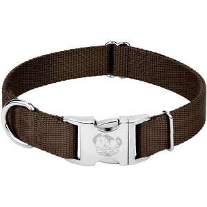 Country Brook Petz Premium Nylon Dog Collar with Metal Buckle for Small Medium Large Breeds - Vibrant 30+ Color Selection - 1 of 4