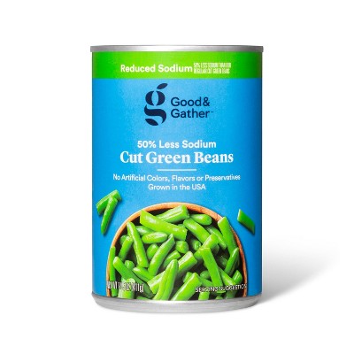Reduced Sodium Cut Green Beans 14.5oz - Good & Gather™
