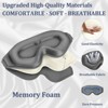 ChicFurnit Eye Mask 3D Deep Contoured Zero Pressure Sleep Eye Mask for Living Room Comfort and Travel Rest, Gray, 3.9"*9.6"*0.67" - 4 of 4