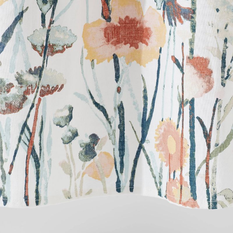 Watercolor Engineered Floral Shower Curtain - Threshold&#8482;, 5 of 9