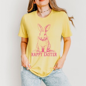 Simply Sage Market Happy Easter Bunny Outline Short Sleeve Tee - 1 of 4