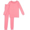 RuffleButts Modal Blend Toddler Girls Ruffle Long Sleeve Pajama Set - 2 of 4