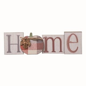 Transpac Wood White Harvest Autumn Home Tabletop Decor - 1 of 2