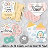 Big Dot of Happiness Hello Rainbow - 4 Boho Baby Shower Games - 10 Cards Each - Gamerific Bundle - 2 of 4