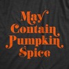 Womens May Contain Pumpkin Spice T Shirt Funny Fall Autumn Coffee Tee - Crazy Dog Women's T Shirt - 2 of 4