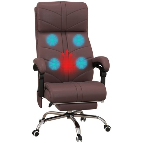 Vinsetto Vibration Massage Office Chair With Heat, Adjustable Height 