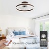 Bella Depot 20" Modern Low Profile Ceiling Fan with Dimmable Light, 6-Speed Reversible with Remote and APP Control - image 4 of 4