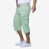 X RAY Men's Belted 18" Inseam Below Knee Long Cargo Solid Shorts - 3 of 4